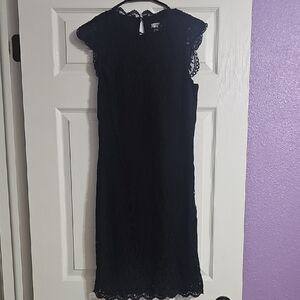 Xhilaration Elegant Black Lace Dress